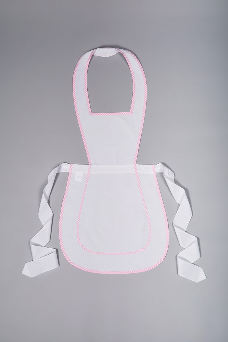 Grembiule Sole riga rosa
