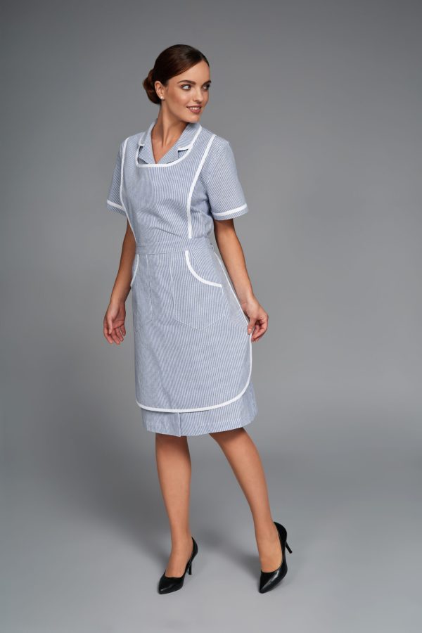 Denise rigato blu grembiule Denise rigato blu grembiule