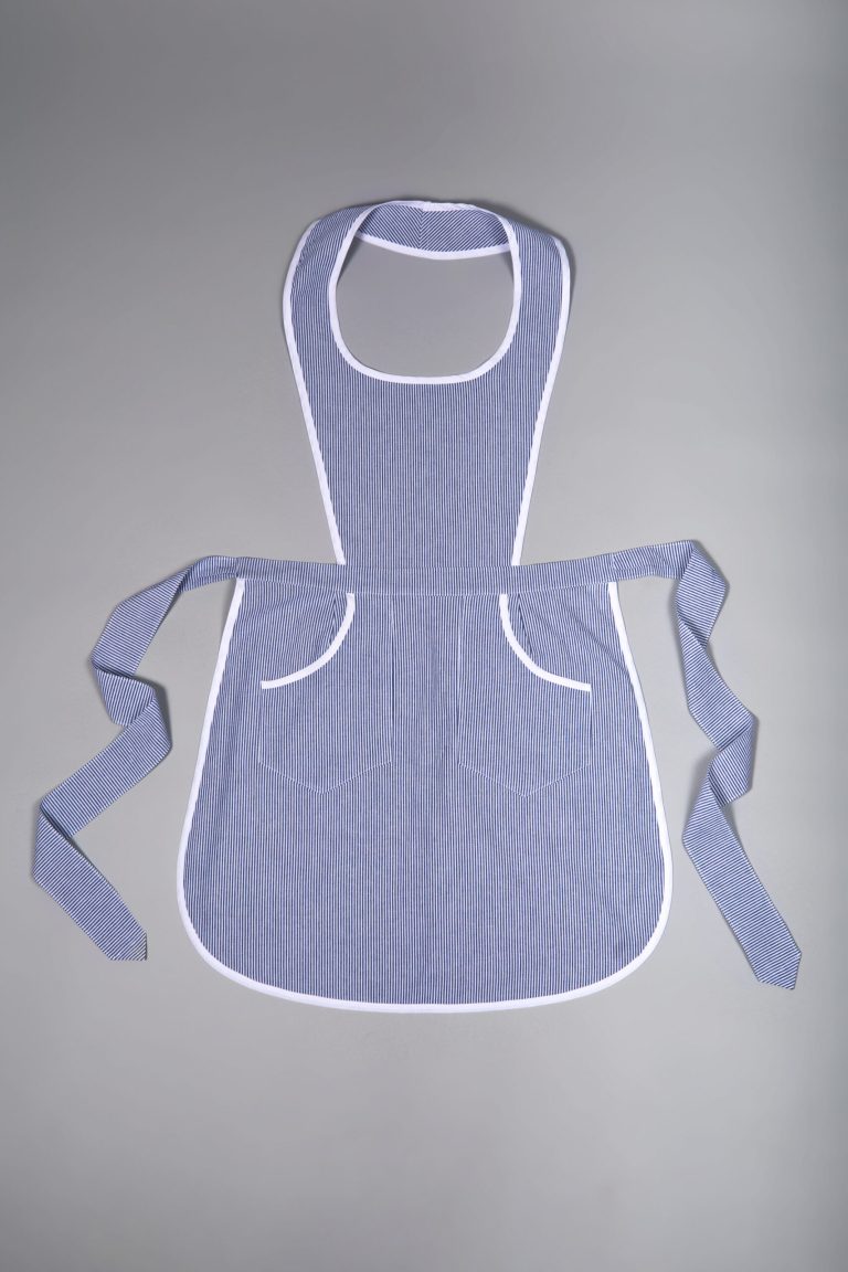 Grembiule Carlota rigatino blu