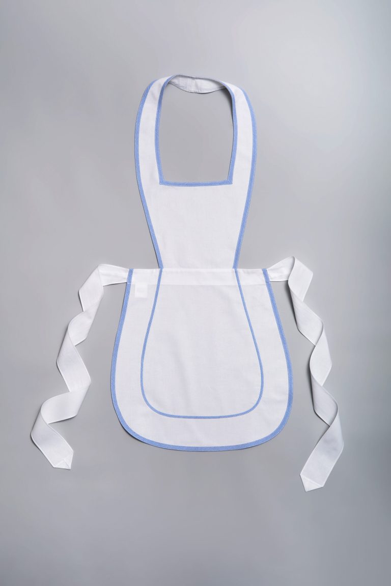 Grembiule Sole rigato azzurro