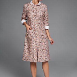 Iva fiore caramel vestito