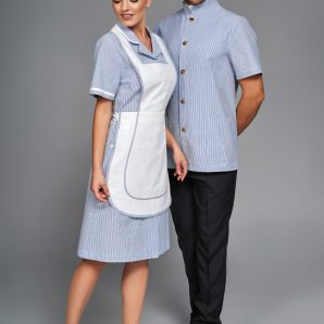 Vestito Denise rigato blu coppia uomo