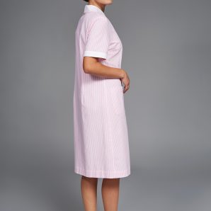 Vestito Iva riga rosa con profilo