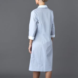 Vestito Ivana grigio perla dietro