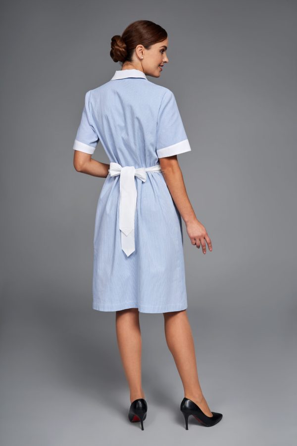 Grembiule Luna rigato azzurro retro Grembiule Luna rigato azzurro retro