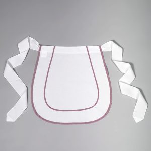 Grembiule Luna rigato bordeaux