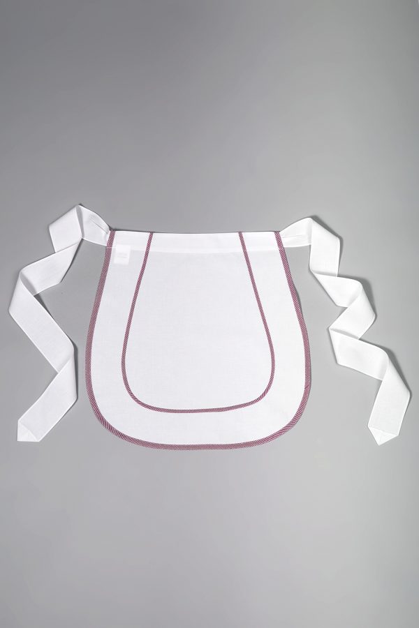 Grembiule Luna rigato bordeaux