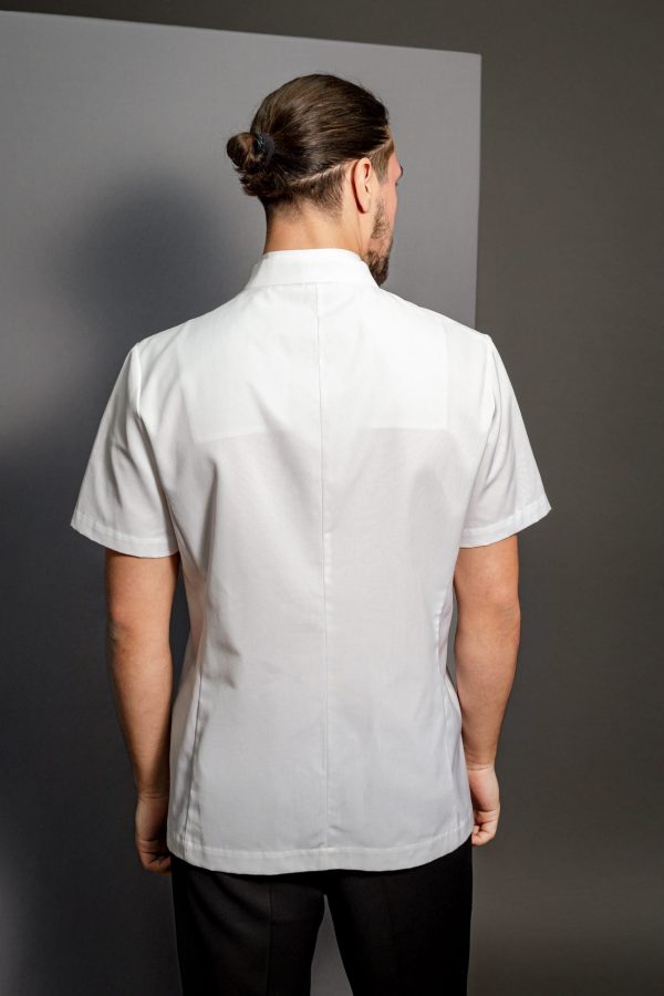 Greg white jacket back Greg white jacket back