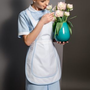 Iva light blue flowers