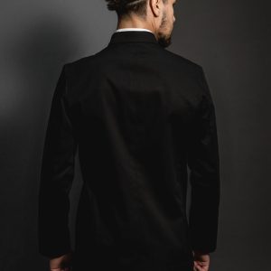 Nathan black jacket back