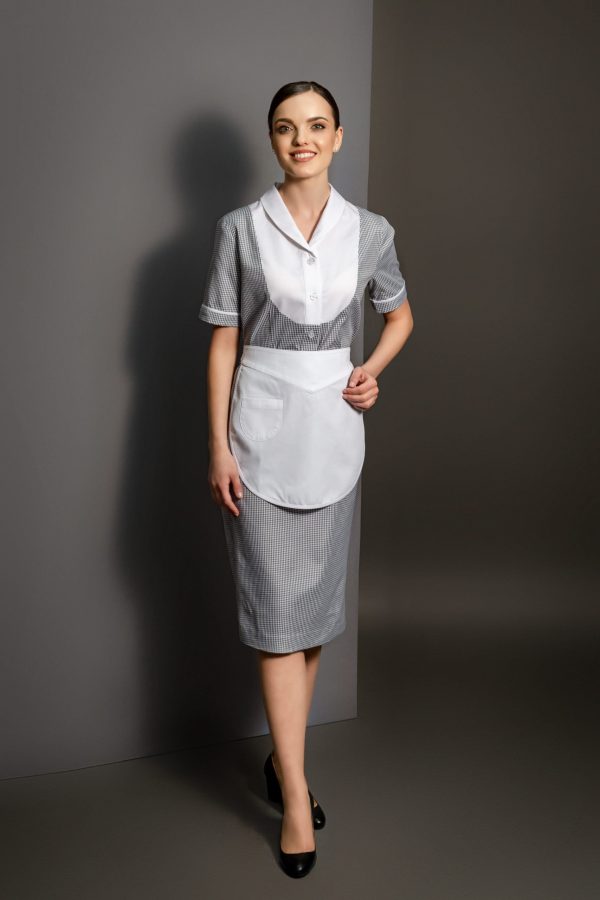 Vestito Evelyn checkgray