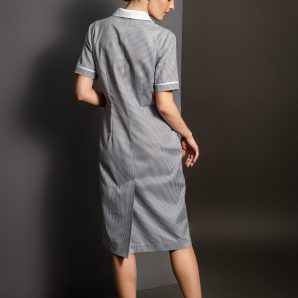 Vestito Evelyn checkgray dietro