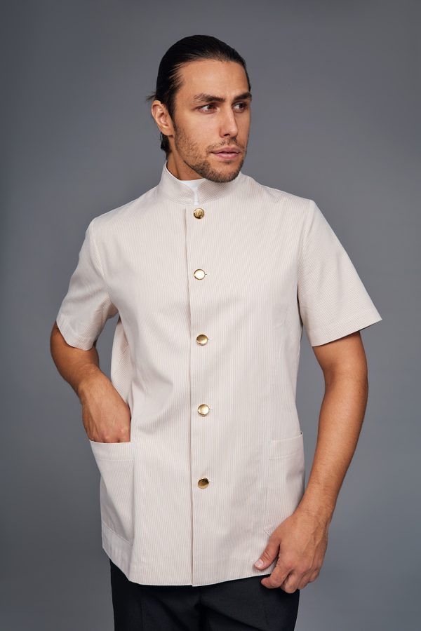 Giacca Greg rigatino avana