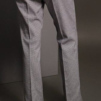 Lavinia check trousers behind