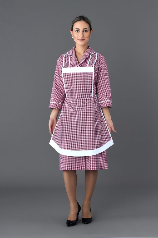 Vestito Antonia quadretto bordeaux 01 Vestito Antonia quadretto bordeaux 01