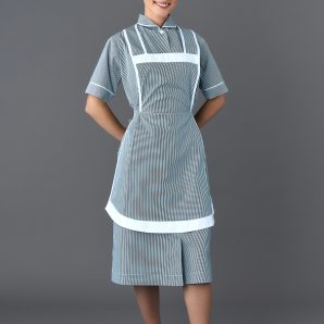 Vestito Antonia rigato verde 01