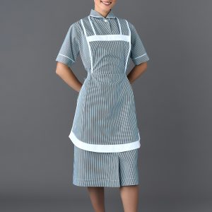 Vestito Antonia rigato verde 01