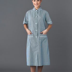 Vestito Antonia rigato verde 03