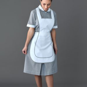 Vestito Iva rigato nero 01