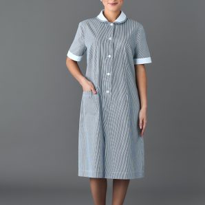 Vestito Jane rigato verde 02